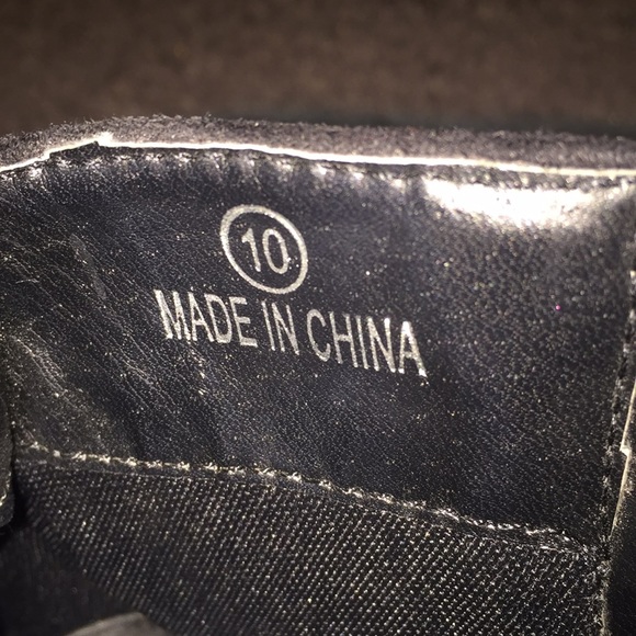 Wet seal black fringe ankle boots. - Picture 5 of 5